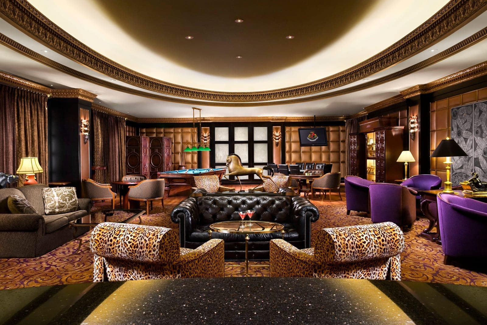 The Stirling Club cigar lounge — private resident club at Turnberry Place